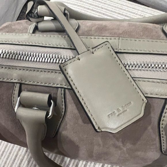 Rag & Bone Small Flight Bag in Grey Suede - Picture 4 of 8
